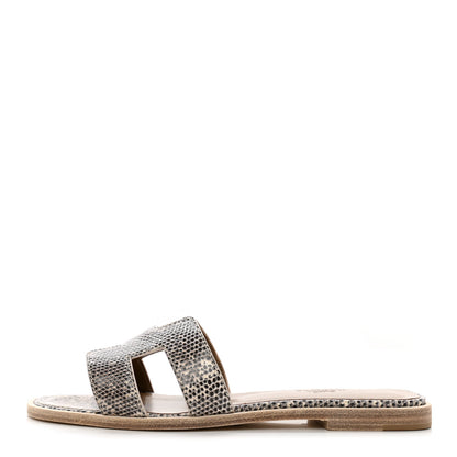 Hermes Lizard Oran Sandals 36 Ombre 1 of 11