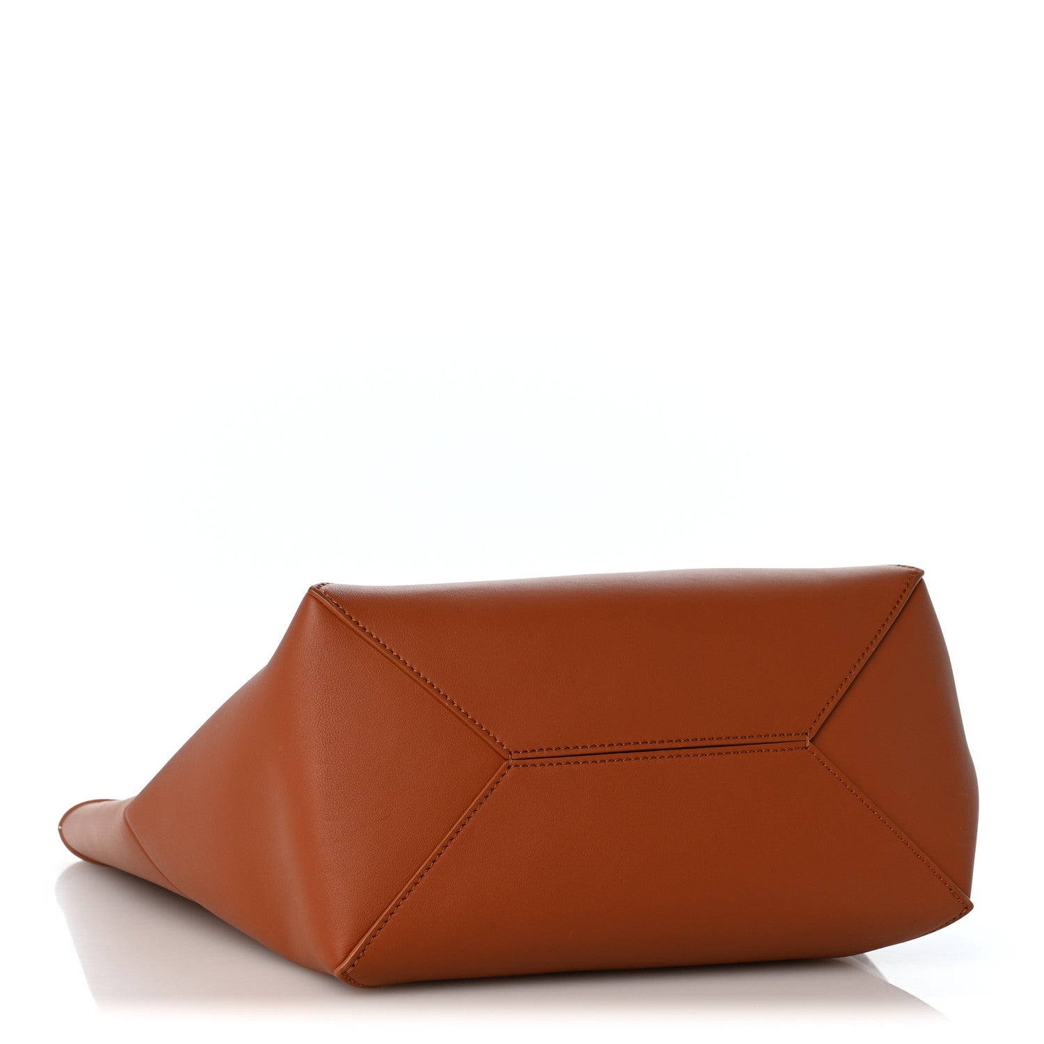 Loewe x Albers Calfskin Medium Puzzle Fold Tote Caramel Bright Green 4 of 11