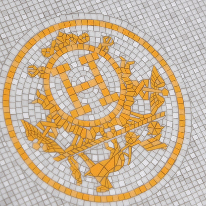 Hermes Porcelain Mosaique Au 24 Gold Ashtray 4 of 5
