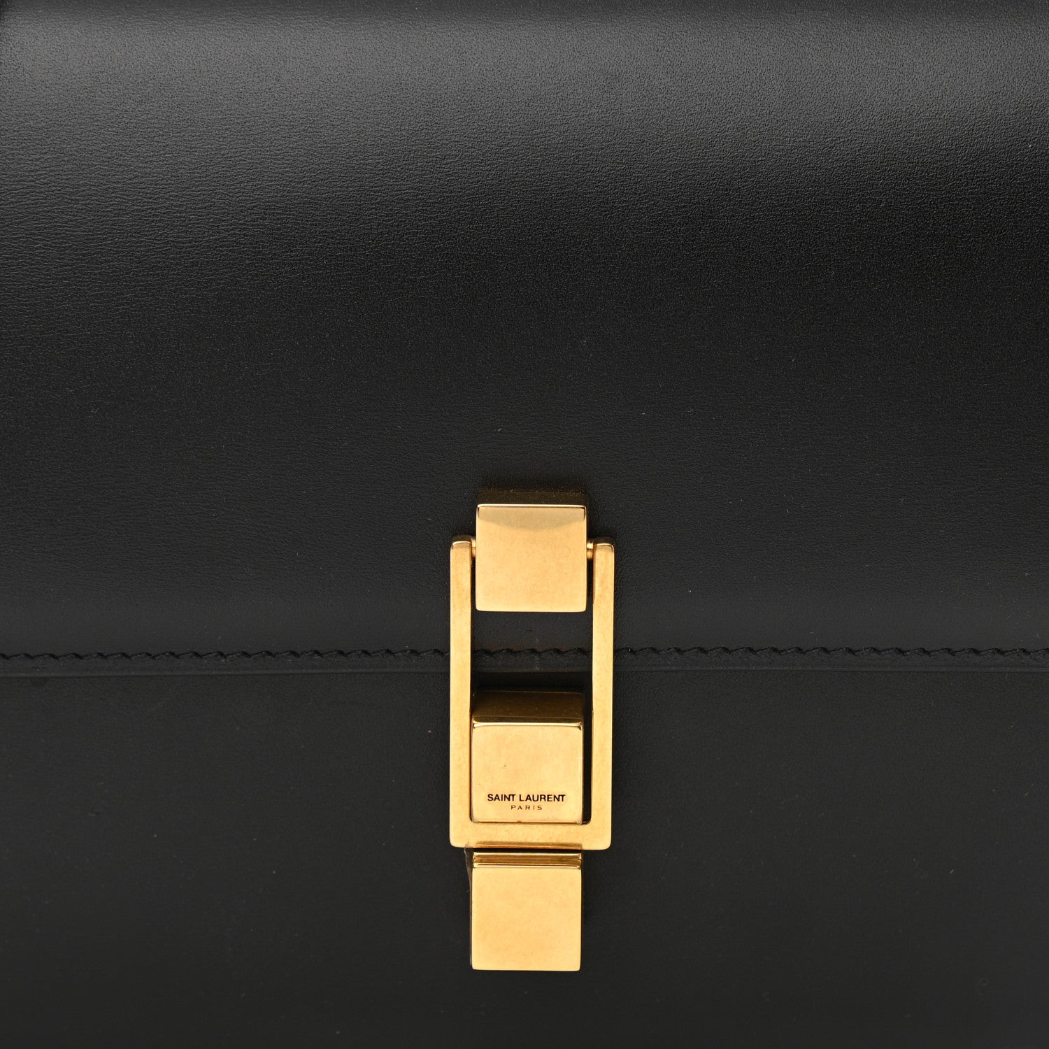 Saint Laurent Smooth Calfskin Carre Satchel Black 9 of 12