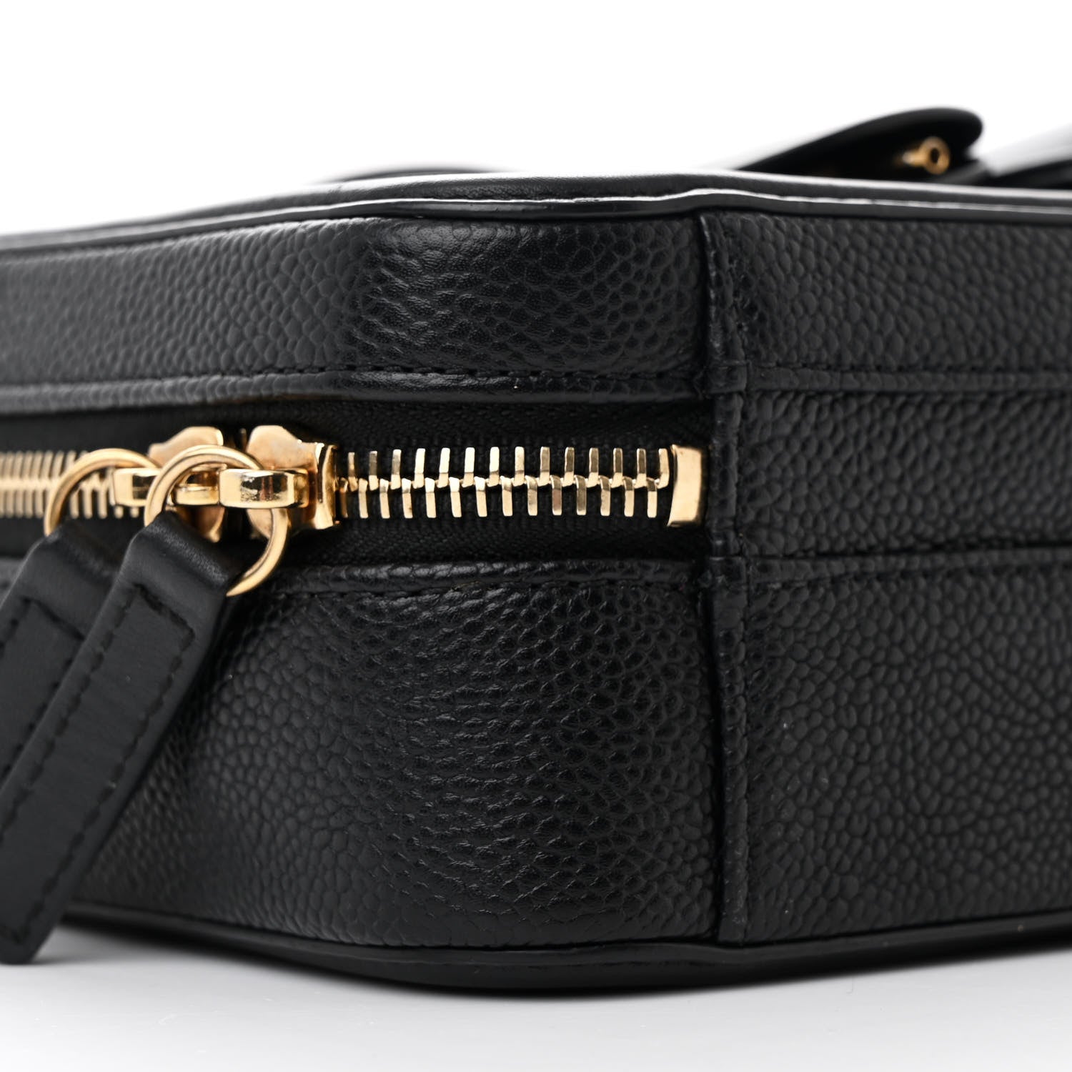 Chanel Caviar Quilted Small CC Filigree Vanity Case Black 10 of 11