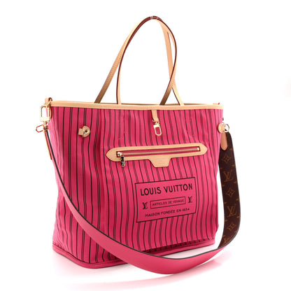 Louis Vuitton Monogram Inside Out Neverfull Bandouliere MM Rose Pondichery 5 of 15