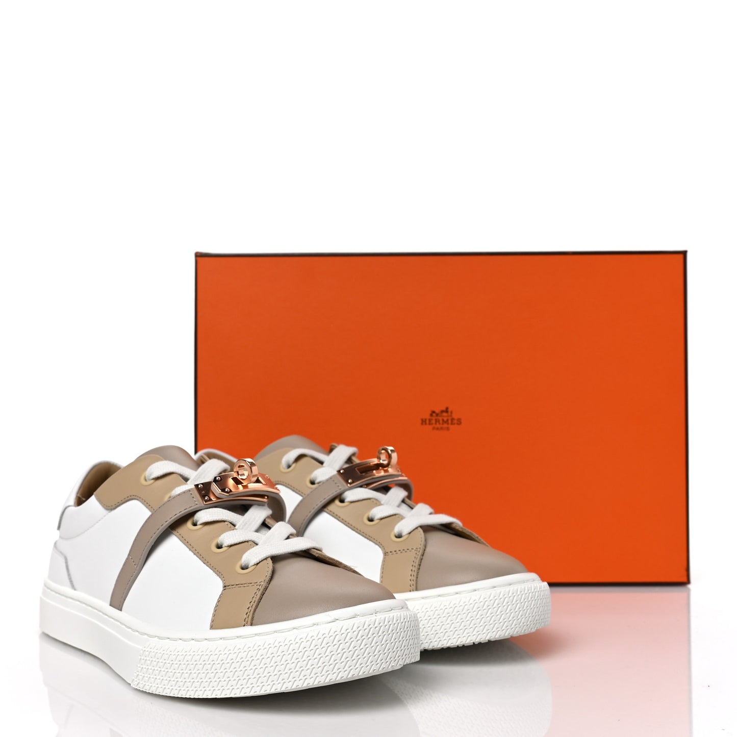 Calfskin Day Sneakers 36.5 Multicolor White