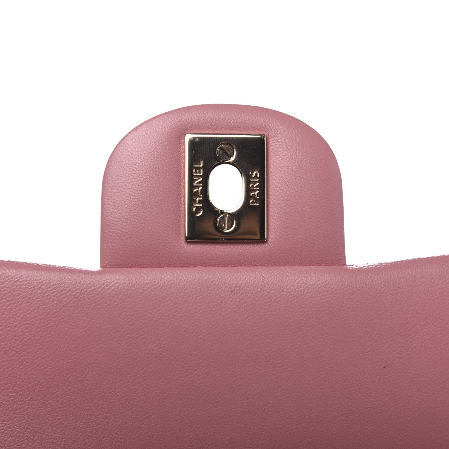Chanel Lambskin Quilted Mini Rectangular Flap Pink 10 of 12