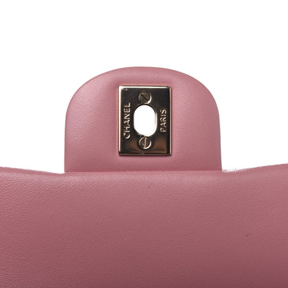 Chanel Lambskin Quilted Mini Rectangular Flap Pink 10 of 12