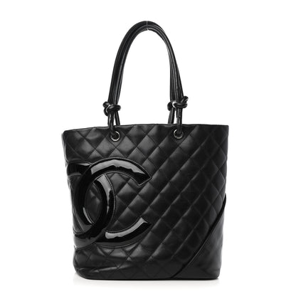 Chanel Calfskin Quilted Medium Cambon Tote Black 1 of 14