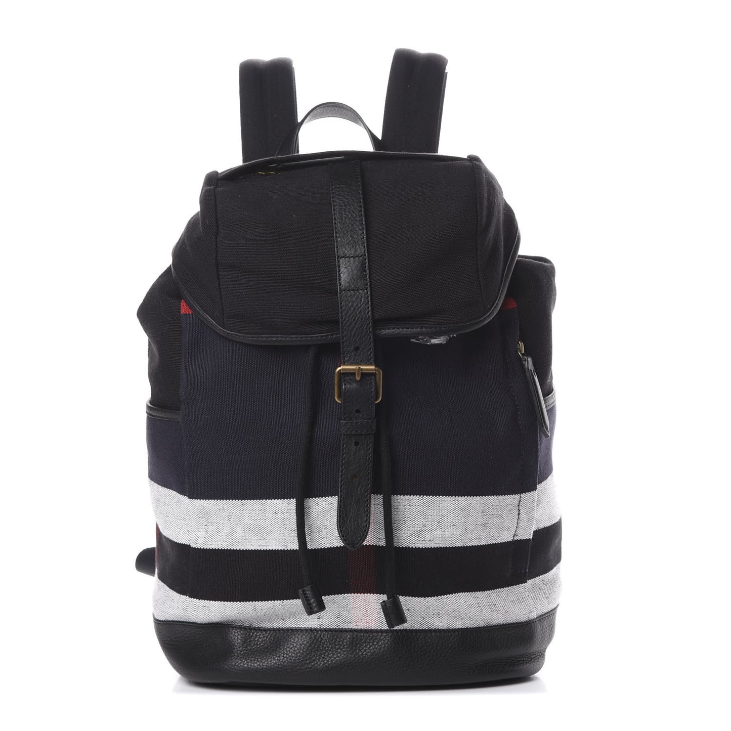 Overdyed Canvas Mega Check Drifton Backpack Black