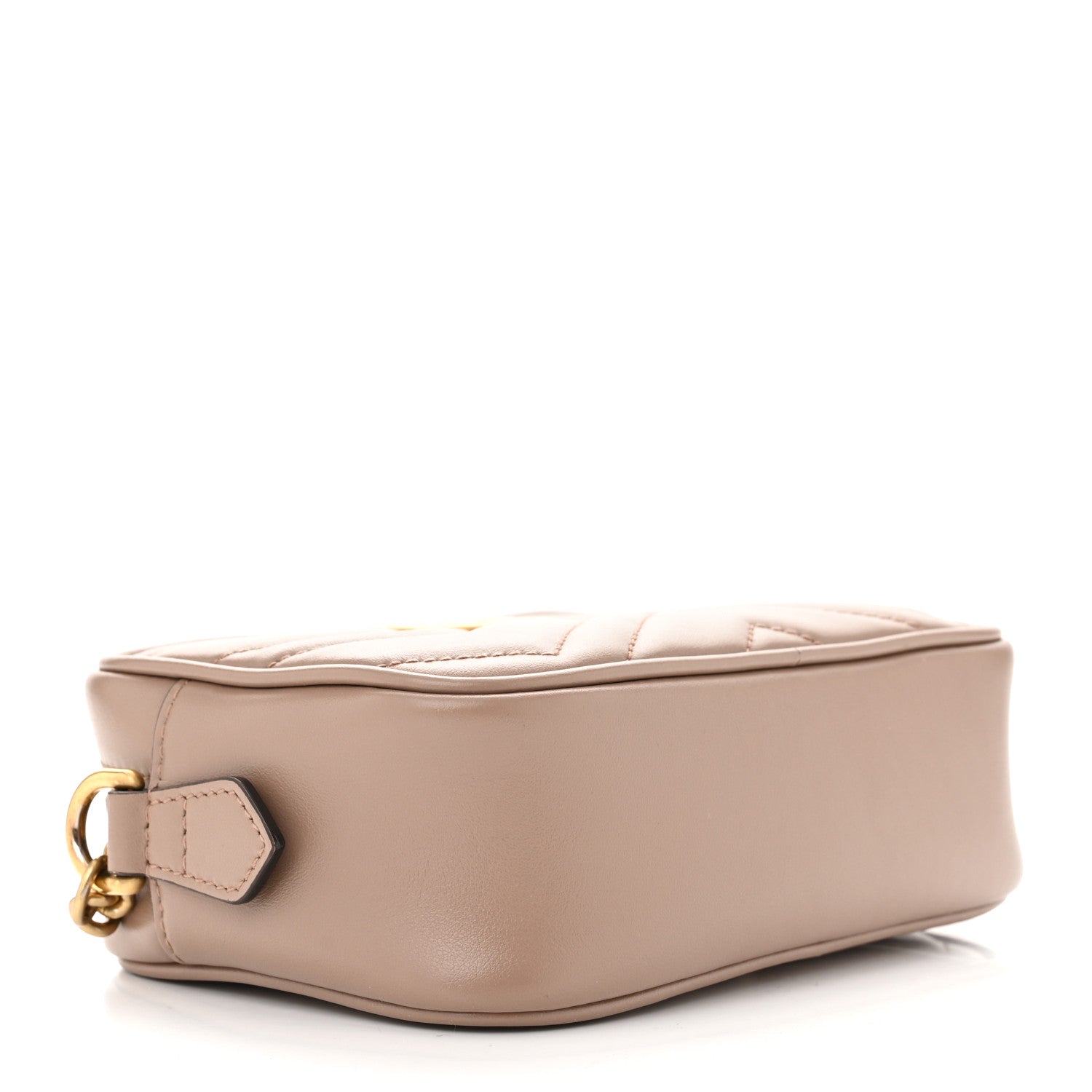 Gucci Calfskin Matelasse Mini GG Marmont Chain Shoulder Bag Porcelain Rose 4 of 10