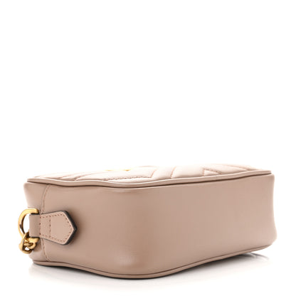Gucci Calfskin Matelasse Mini GG Marmont Chain Shoulder Bag Porcelain Rose 4 of 10