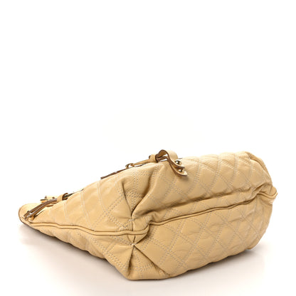 Marc Jacobs Calfskin Quilted Zipper Tote Beige 4 of 9