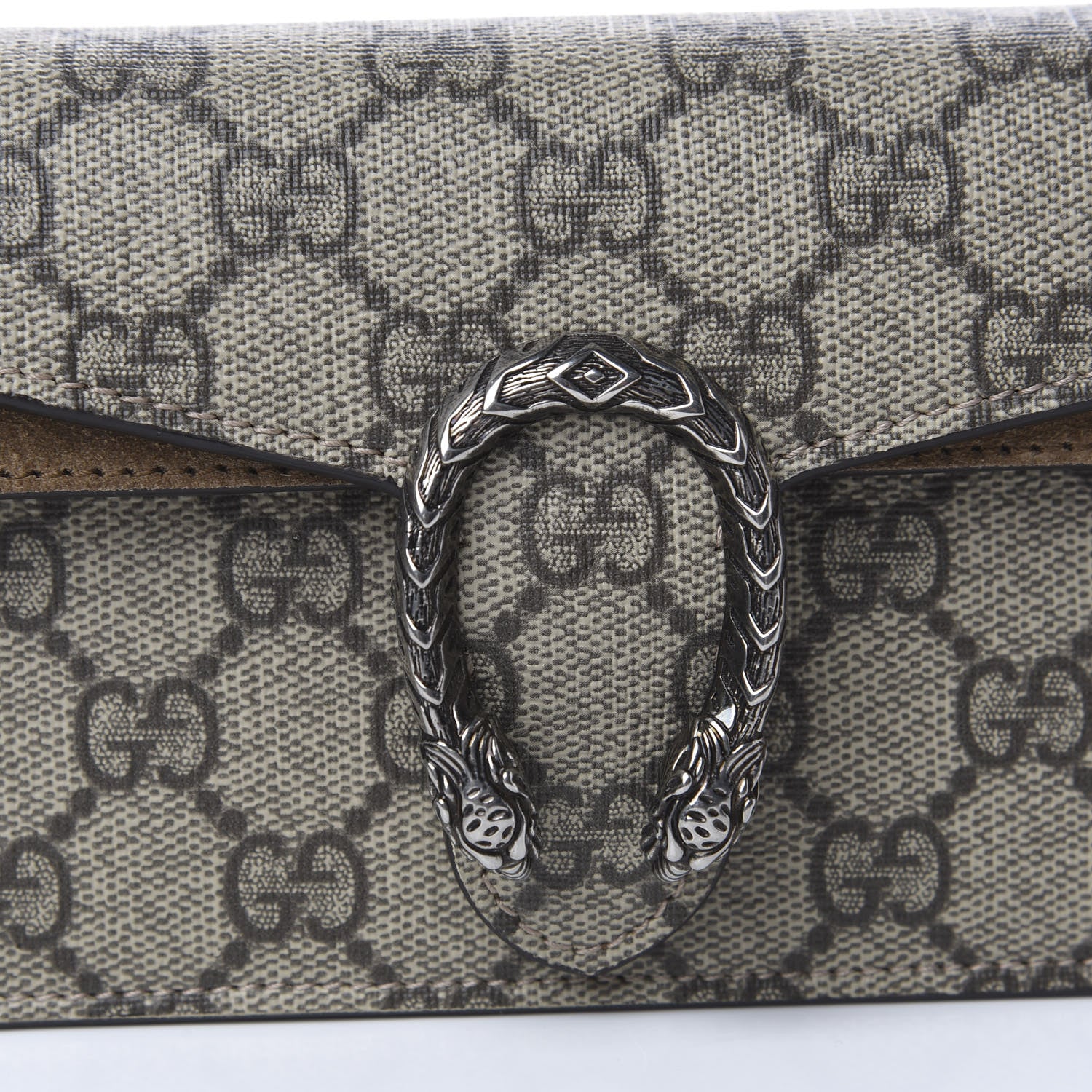 Gucci GG Supreme Monogram Super Mini Dionysus Shoulder Bag Taupe 8 of 13