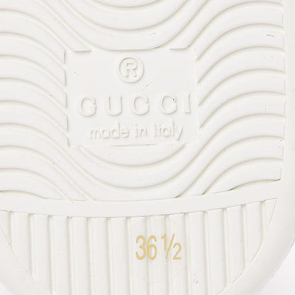 Gucci GG Supreme Monogram Bees Ayers Web Womens Ace Sneakers 36.5 Beige Oro Green Red 6 of 9