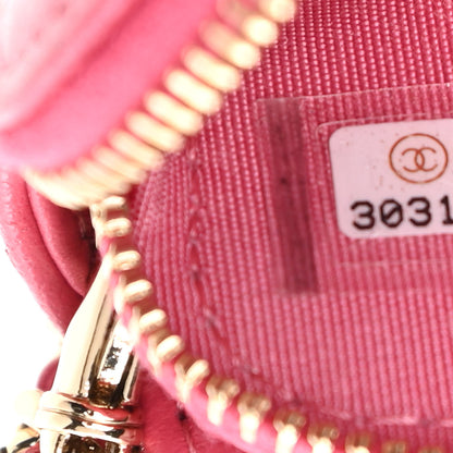 Chanel Metallic Sheepskin Quilted Small Vintage Mademoiselle Clutch With Chain Pink 9 of 13