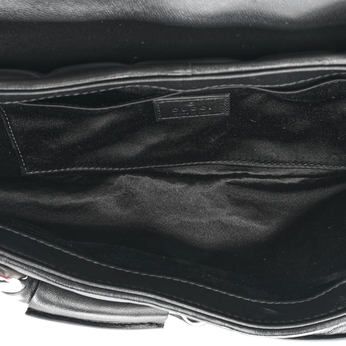 Nappa Vertical Matelasse Medium Maxi Horsebit Chain Shoulder Bag Black