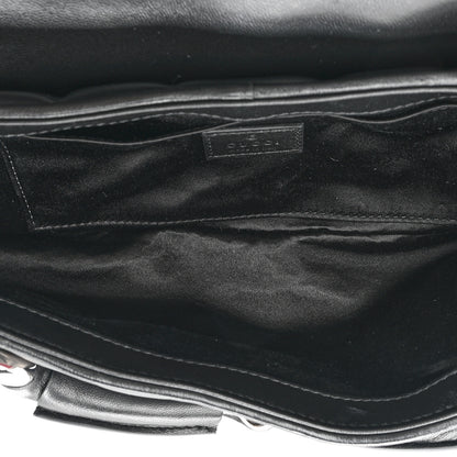Gucci Nappa Vertical Matelasse Medium Maxi Horsebit Chain Shoulder Bag Black 5 of 11
