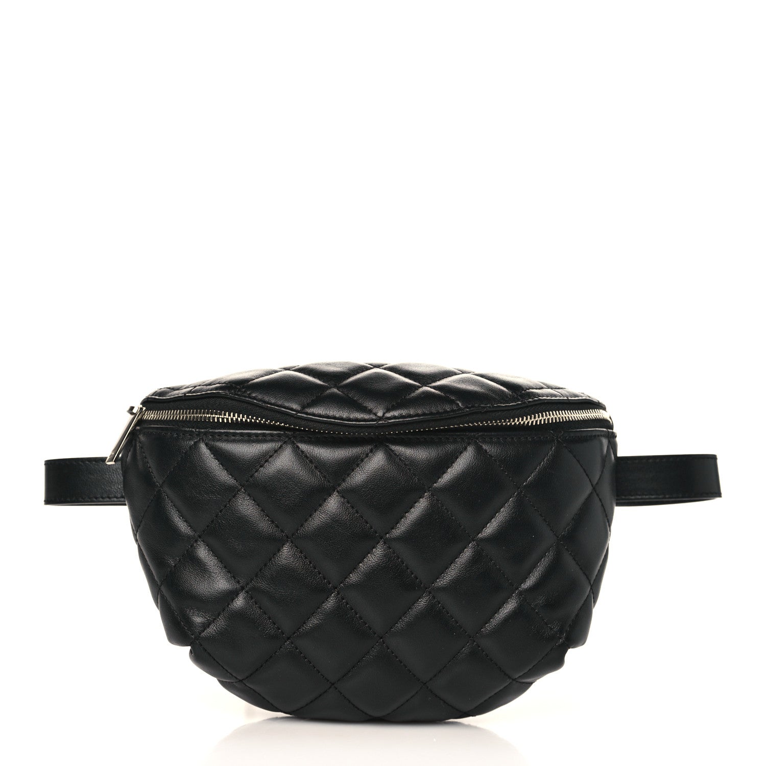 Chanel Calfskin Quilted Waist Belt Bag Black 1 of 9