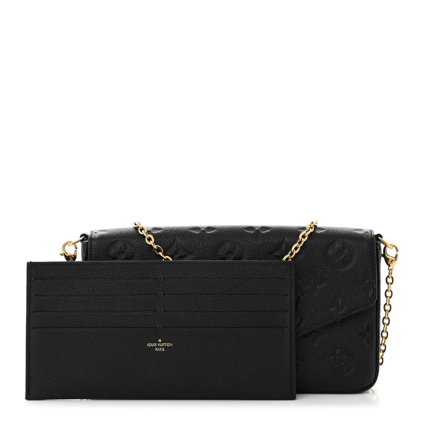 Empreinte Pochette Felicie Chain Wallet Black
