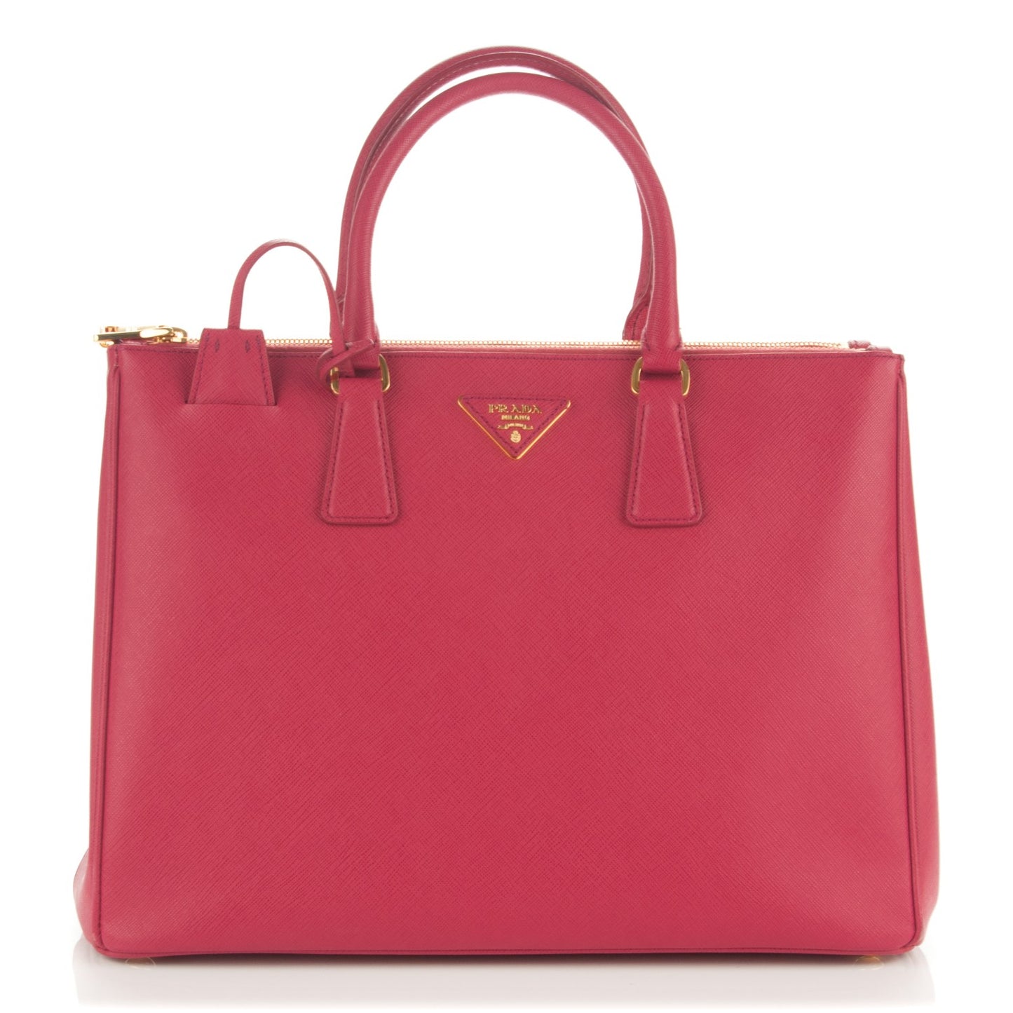Saffiano Large Galleria Double Zip Tote Peonia