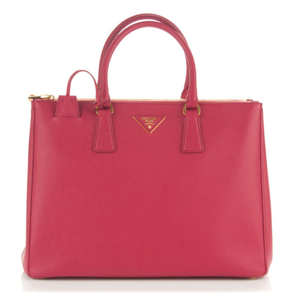 Prada Saffiano Large Galleria Double Zip Tote Peonia 1 of 7