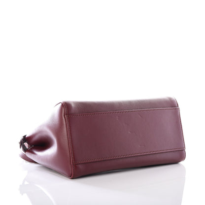 Fendi Nappa Mini Peekaboo Iconic Satchel Bordeaux 3 of 13