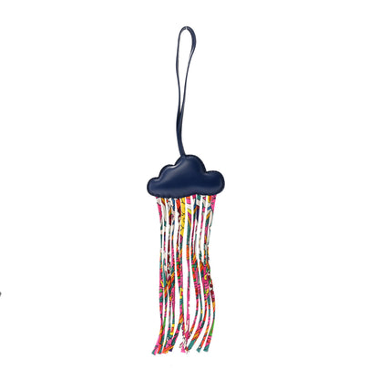 Hermes Swift Silk Twill Cord Cloud Bag Charm Black 1 of 4