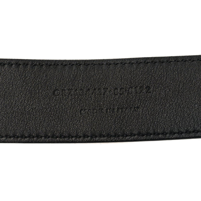Saint Laurent Smooth Calfskin Monogram Square Buckle Belt 85 34 Black 6 of 6