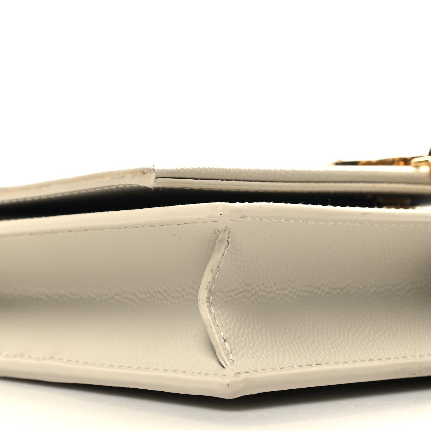 Saint Laurent Grain De Poudre Classic Monogram Kate Tassel Chain Wallet Crema Soft 9 of 12