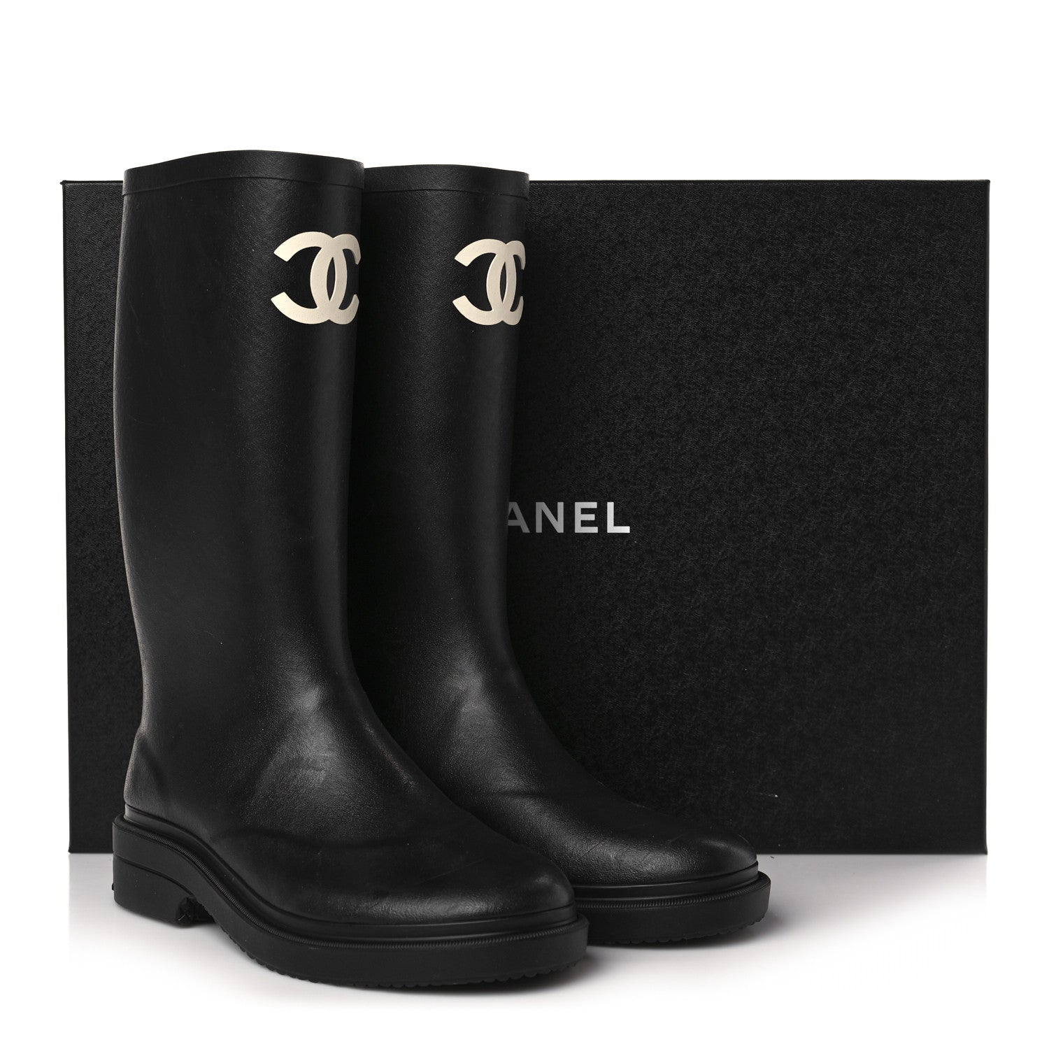 Chanel Lambskin Quilted Boy Wallet On Chain WOC Black 3 of 8