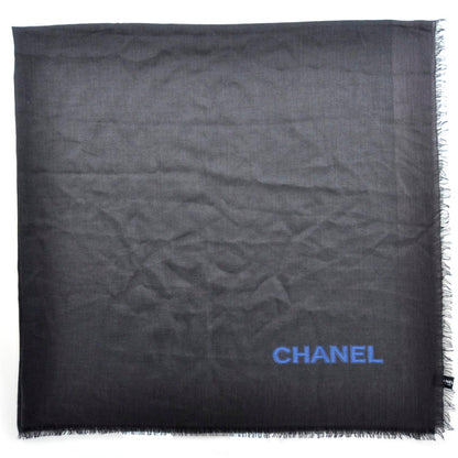 Chanel Cashmere Silk Shawl Black 1 of 9