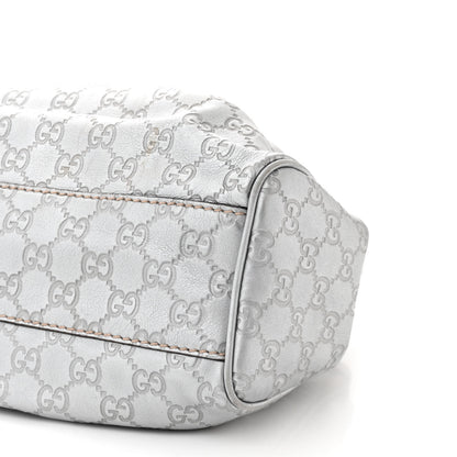 Gucci Guccissima Medium Sukey Tote Silver 10 of 12