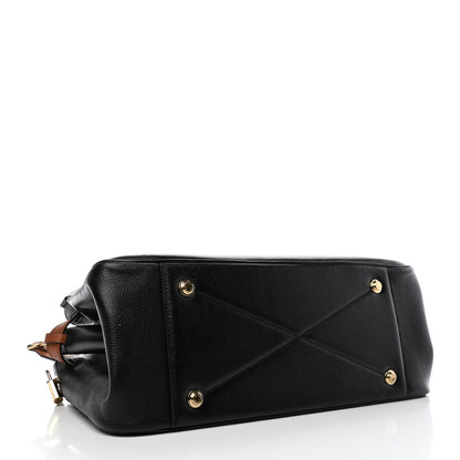 Louis Vuitton Calfskin All Set MM Black Tan 3 of 4