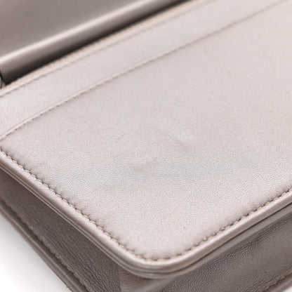 Chanel Calfskin Resin Stitched Wallet On Chain WOC Grey 13 of 13