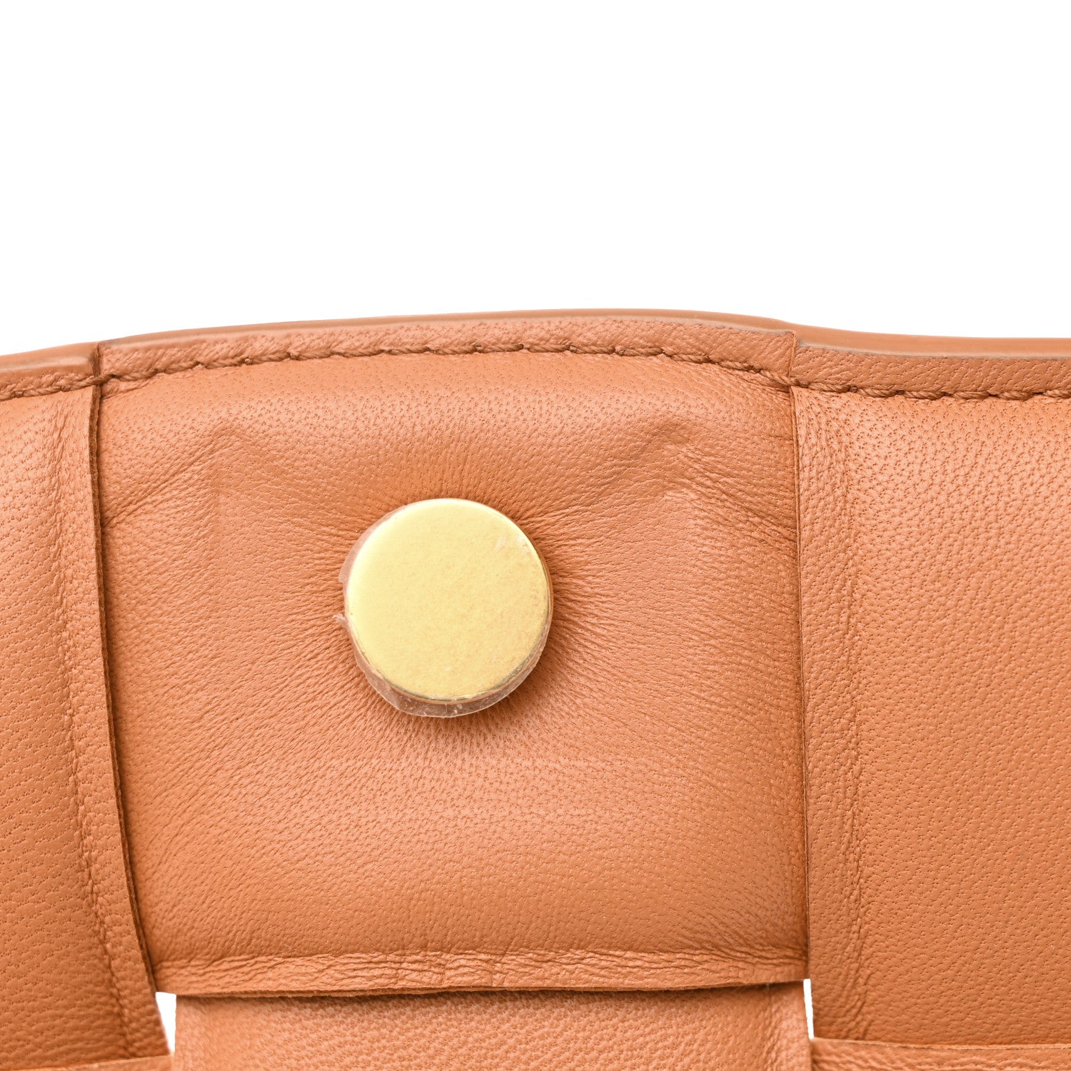 Bottega Veneta Lambskin Maxi Intreccio Padded Chain Cassette Crossbody Bag Caramel 12 of 12