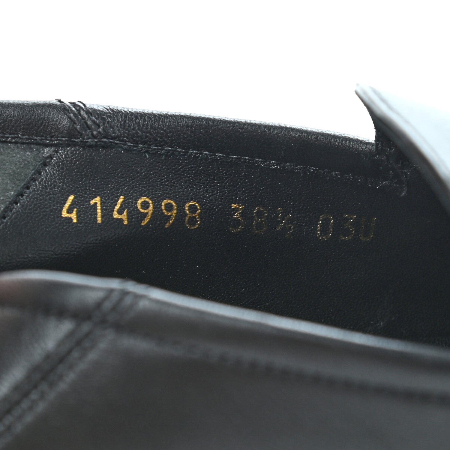 Gucci Lambskin Womens Brixton Horsebit Loafers 38.5 Black 7 of 8