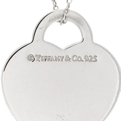 Tiffany Sterling Silver Medium Return To Tiffany Heart Pendant Necklace 4 of 5