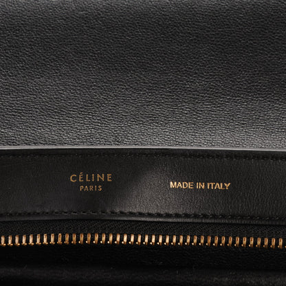 Celine Calfskin Suede Small Tri-Color Trapeze Green Grass 6 of 9