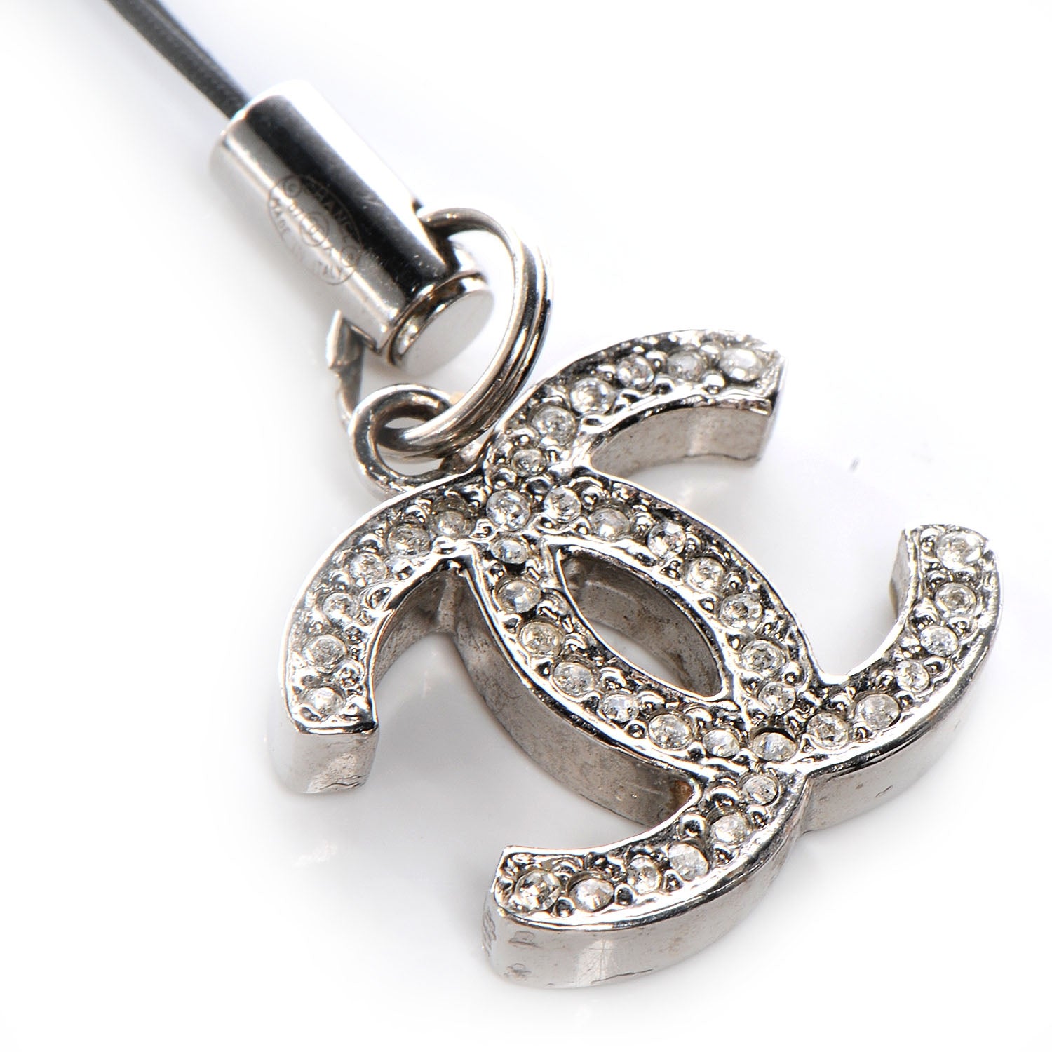 Chanel CC Crystal Phone Charm 4 of 4