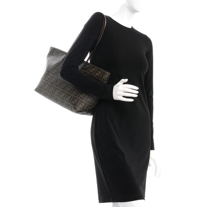 Fendi Zucca Spalmati Small Roll Tote Tobacco Moro 2 of 12
