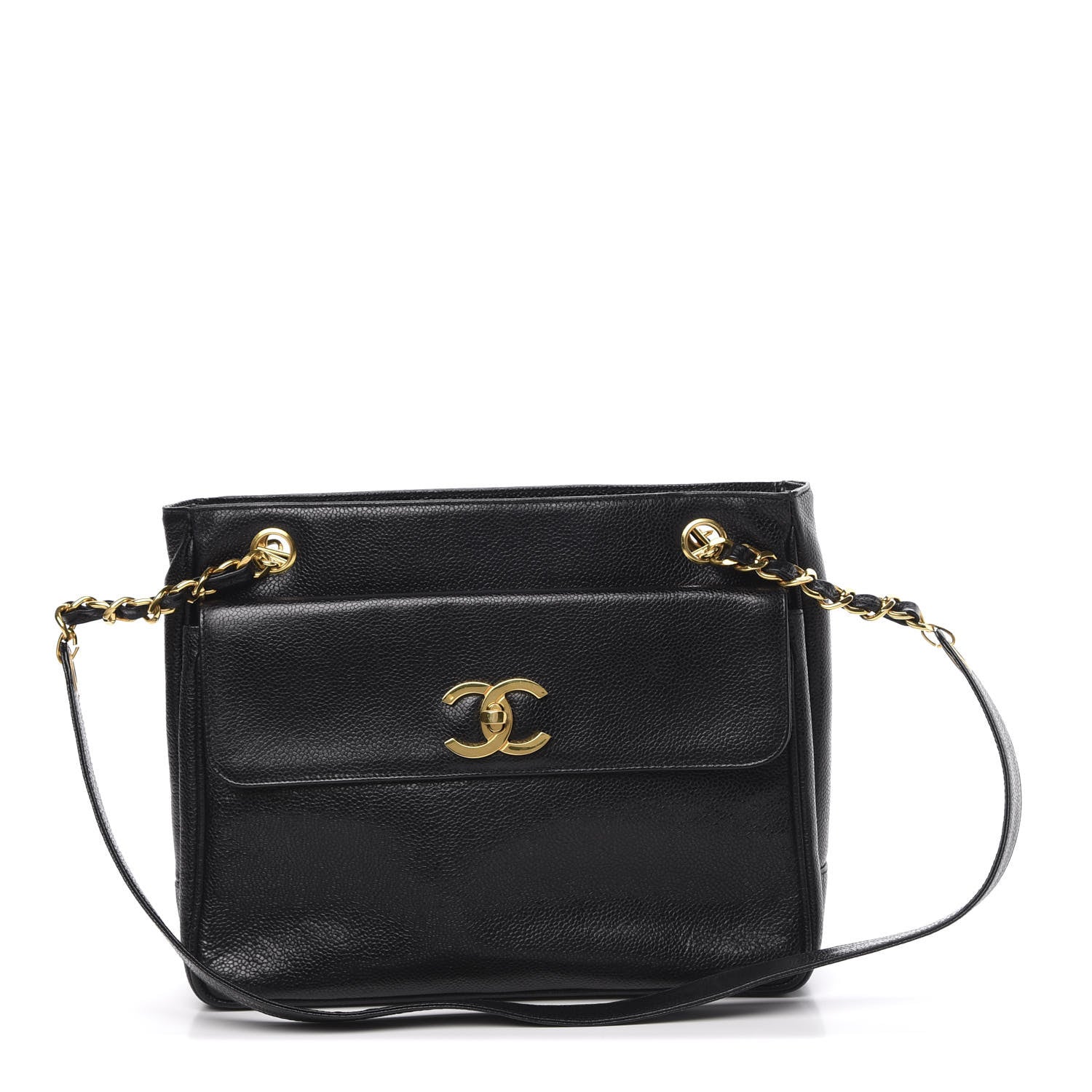Chanel Caviar CC Shoulder Bag Black 1 of 14