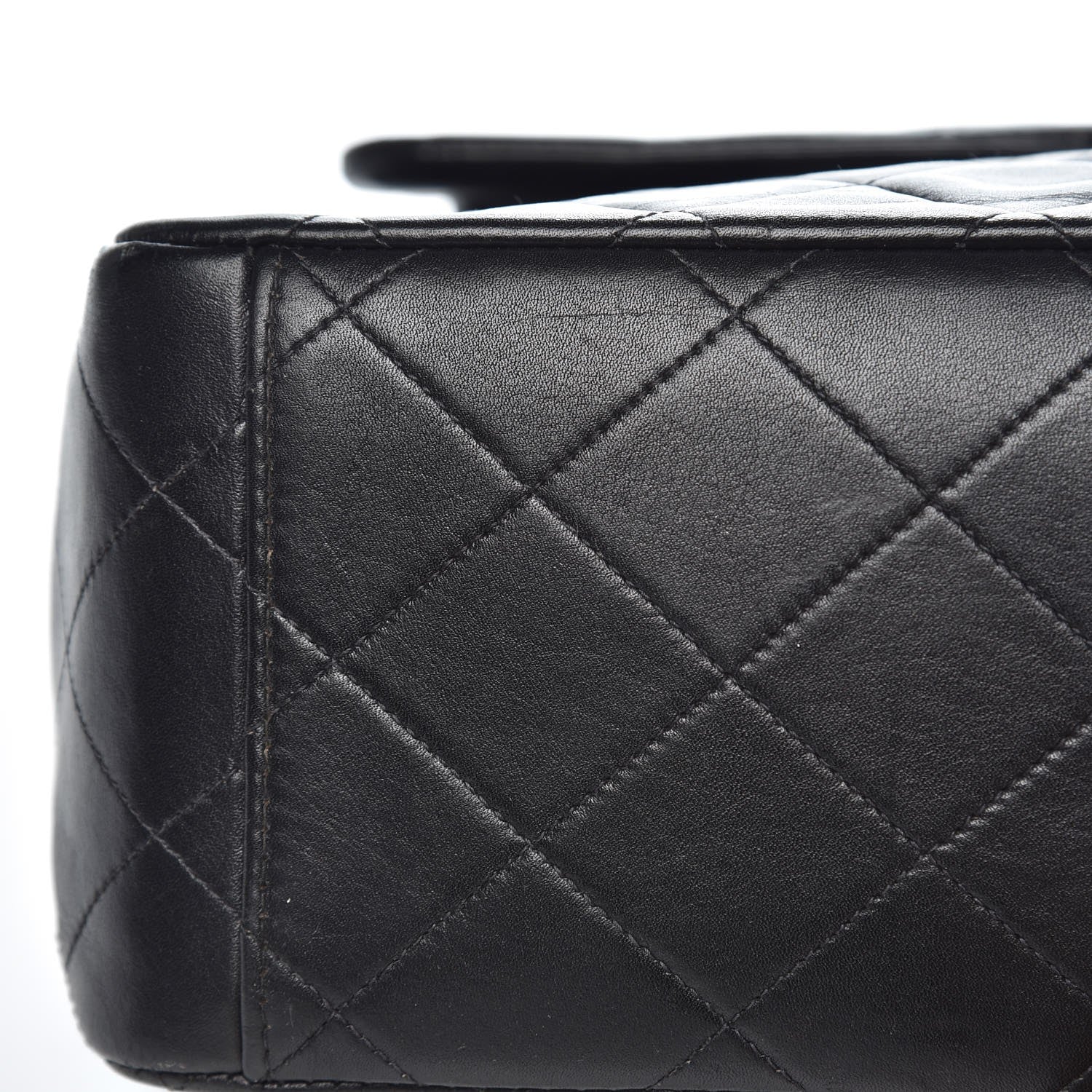 Chanel Lambskin Quilted XL Jumbo Single Flap Black 11 of 12