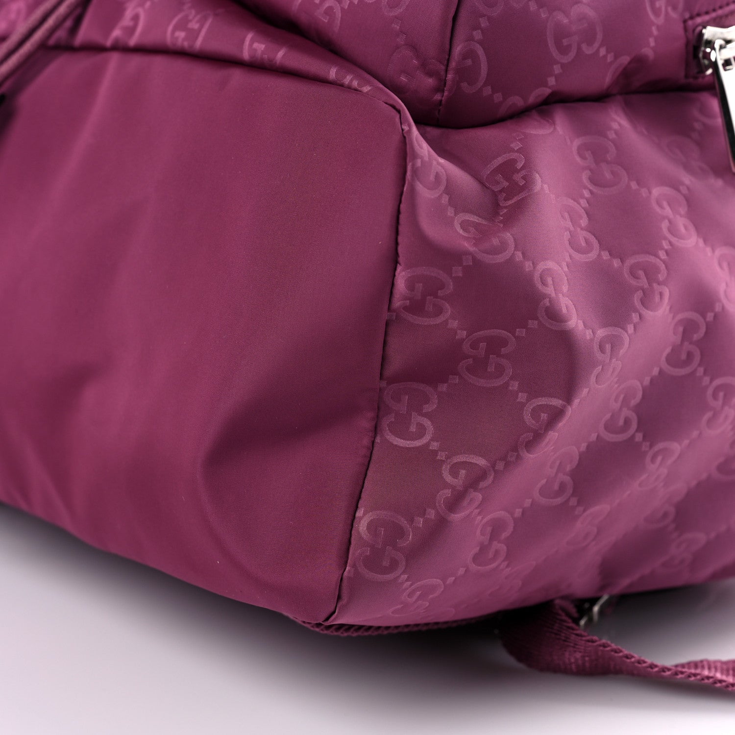 Gucci Nylon Monogram Small Single Buckle Backpack Pink 8 of 9