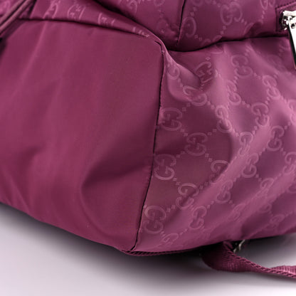 Gucci Nylon Monogram Small Single Buckle Backpack Pink 8 of 9