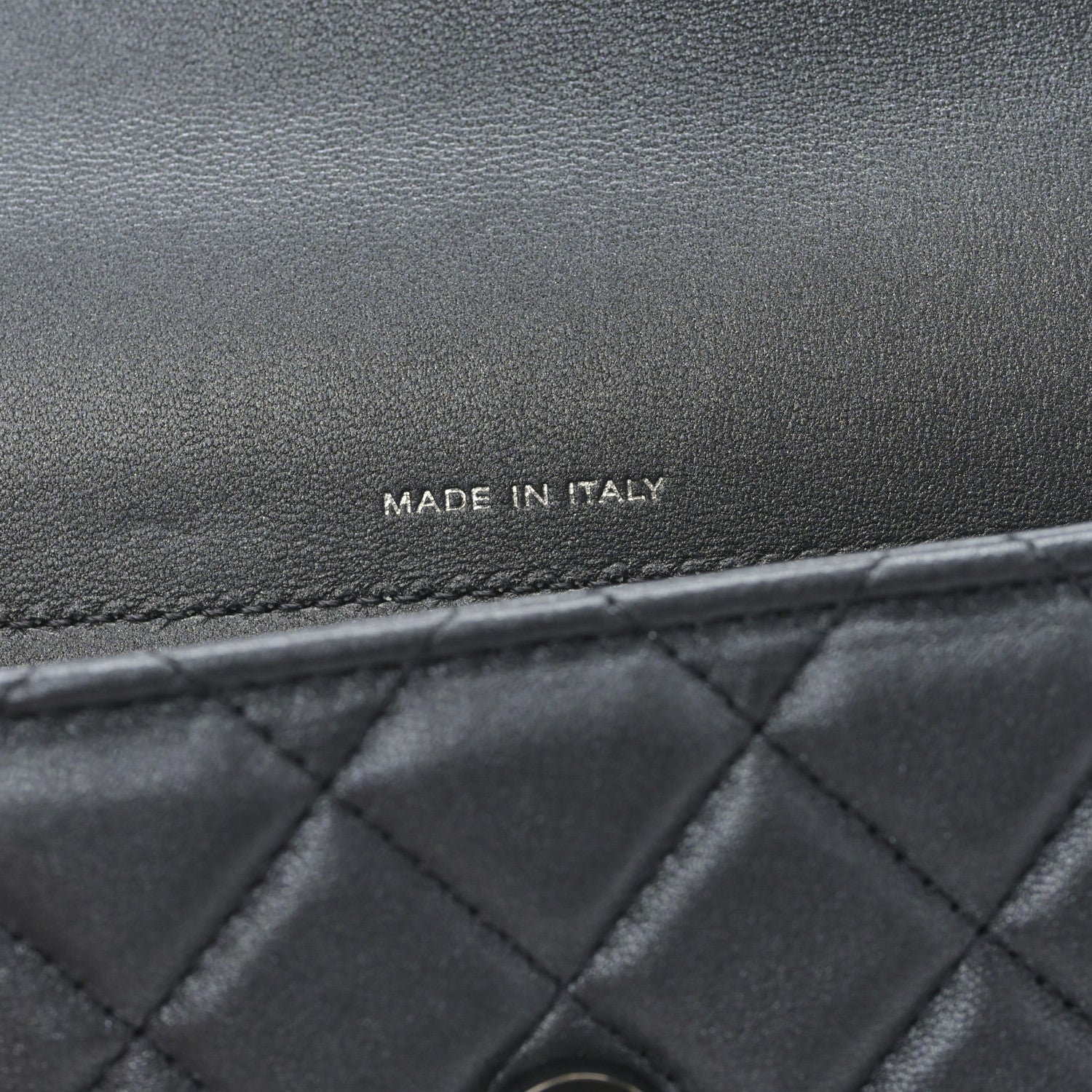 Chanel Lambskin Quilted Flap Phone Holder With Chain So Black 8 of 12