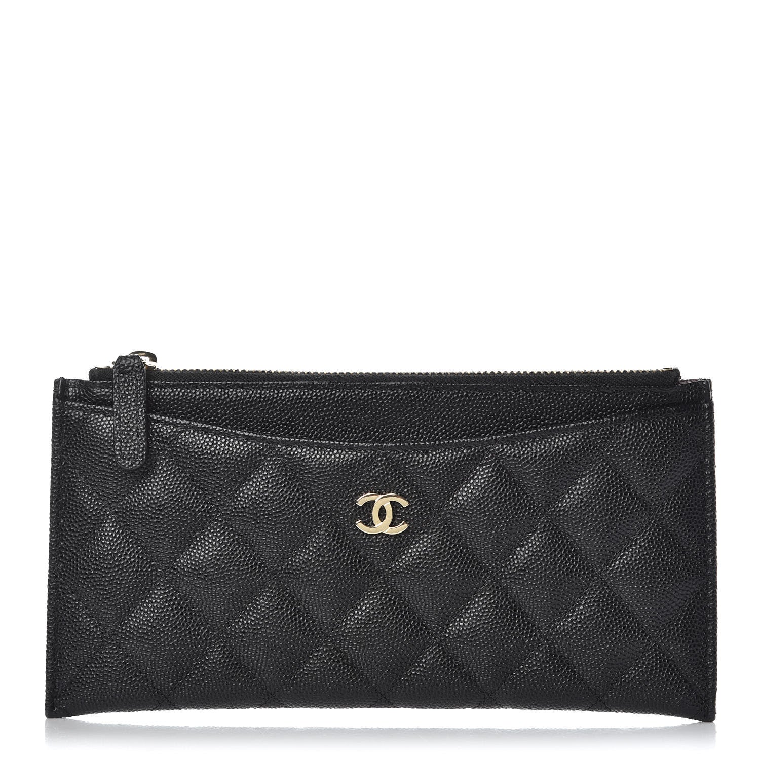 Chanel Caviar Quilted Classic Zip Pouch Black 1 of 9