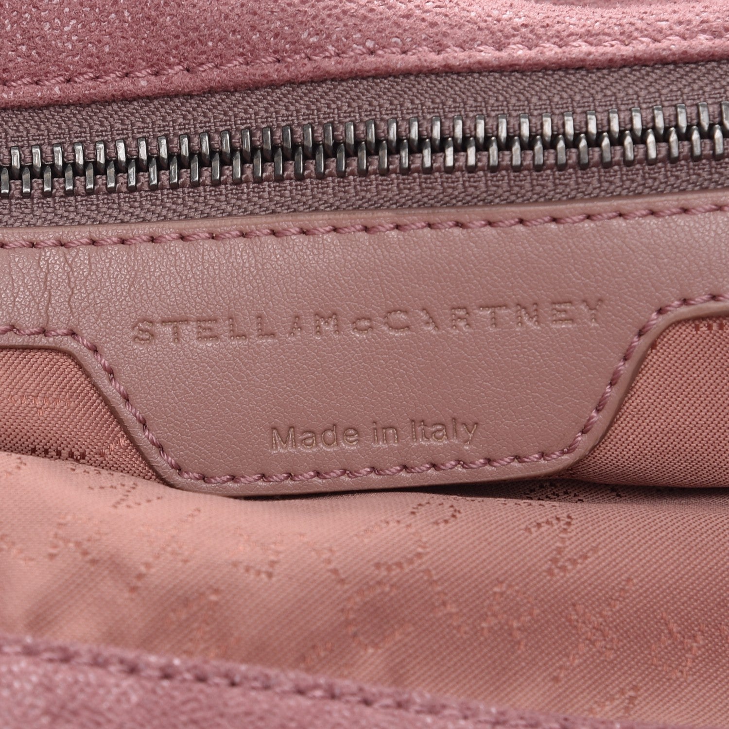 Stella McCartney Shaggy Deer Tri-Color Falabella Fold Over Tote Pink 6 of 10