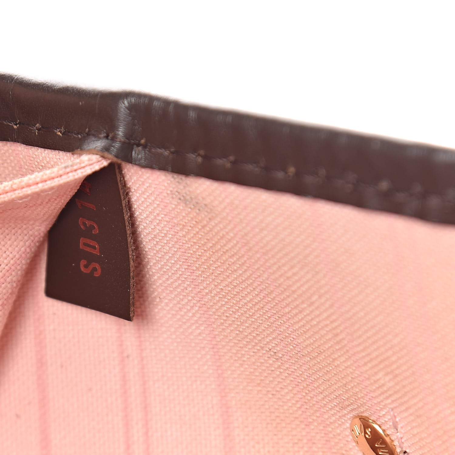 Louis Vuitton Damier Ebene Neo Neverfull MM Rose Ballerine 7 of 10