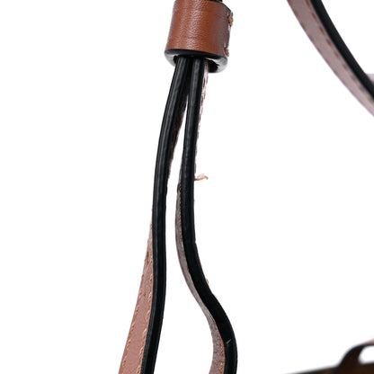 Loewe Calfskin Perforated Anagram Gate Bucket Bag Light Oat Tan 12 of 13