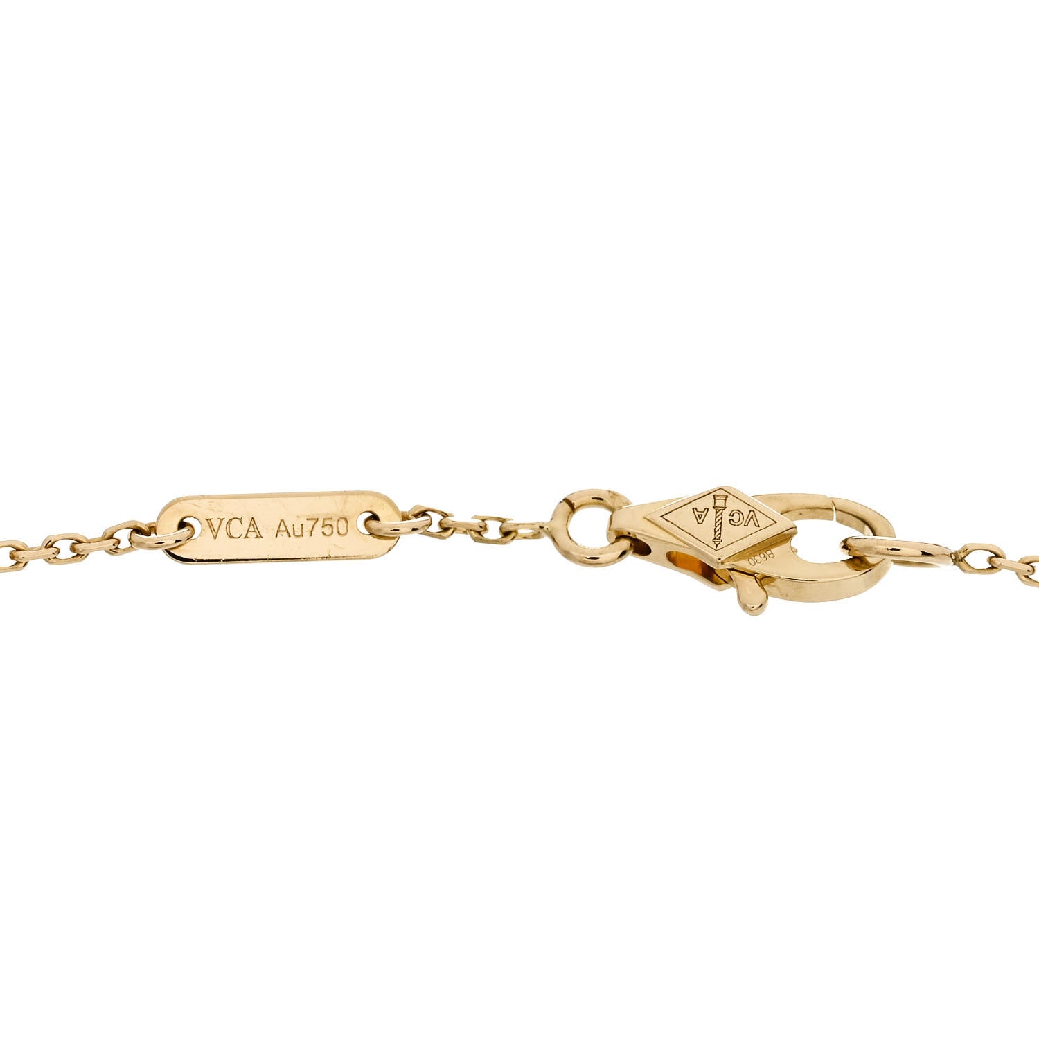 Van Cleef & Arpels 18K Yellow Gold Mother of Pearl Sweet Alhambra Bracelet 4 of 4
