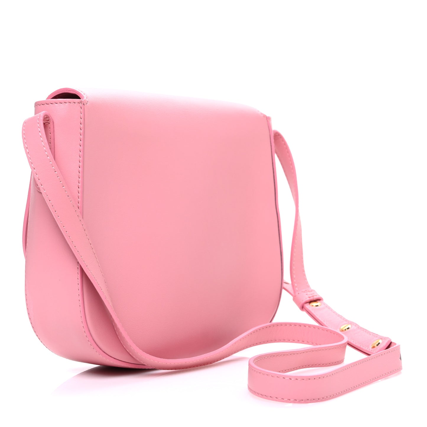 Calfskin Flap Crossbody Bag Peony