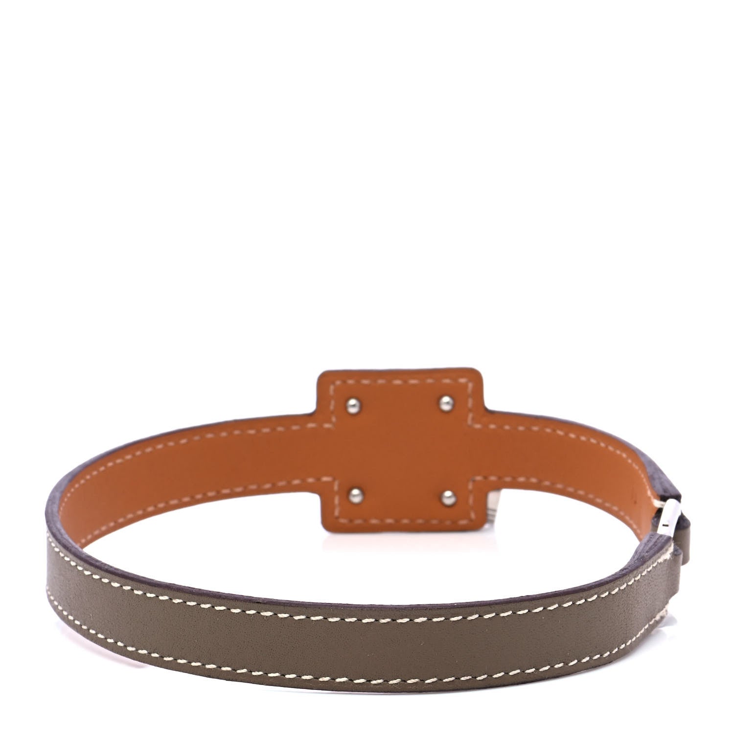 Hermes Swift O'Kelly Double Tour Bracelet T1 Etoupe 3 of 8